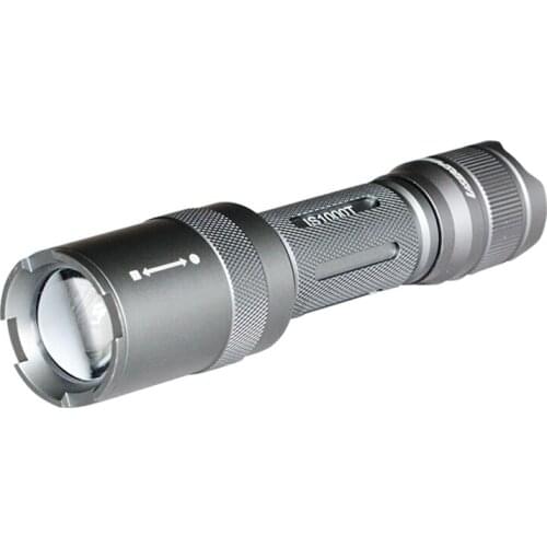 Portable 160 Lumens IP68 Waterproof Tactical Flashlight with Cree LED Torch Light and Picatinny Rail Side Mount for Self Defence