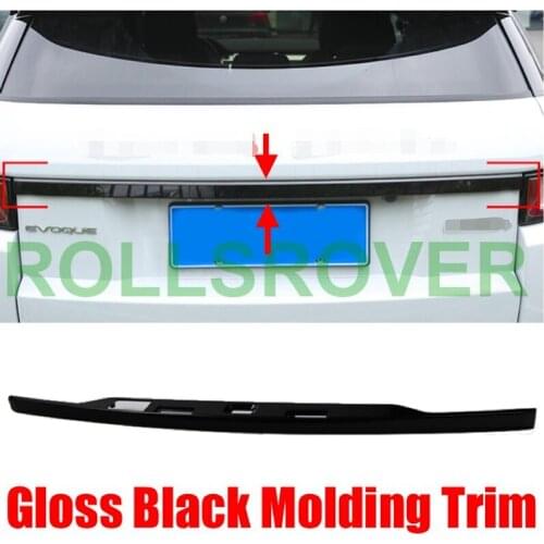 ROLLSROVER Rear Trunk Lid Tailgate Boot Molding Trim For Range Rover Evoque 2012-2019 Gloss Black OEM Car Styling