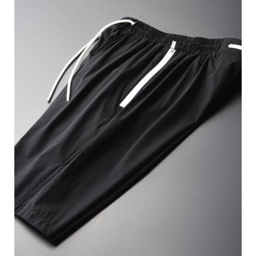 Summer Male Shorts Plus Size 4xl Luxury Silky Quick-dry Ventilate Short Trousers Men Fashion Casual Sports Men Short Pant