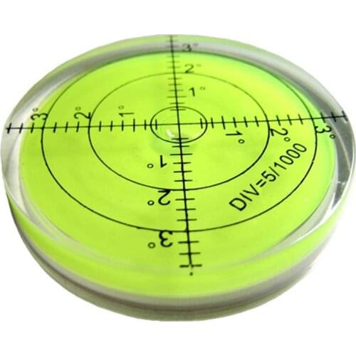 Universal Round 60mm Circular Bubble Level Green Bullseye Spirit Level Round Bubble Level Measuring Instruments Tool