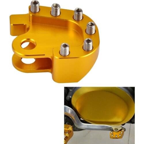 Large Wide CNC Rear Brake Pedal Step Plate Tip For Suzuki RM125 RM250 RMX250T DRZ250 DRZ400 DRZ400E DRZ400S DRZ400SM