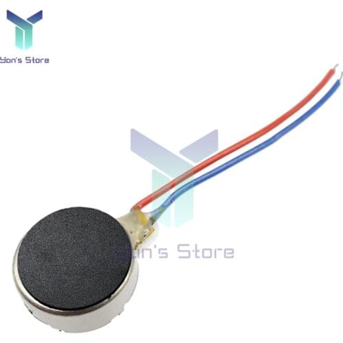 DC 3V 8*3.4mm Micro Flat Motor Vibration Motor Micro Pager Phone Coin Flat Vibrating DC Motor 12000±2500RPM High Quality
