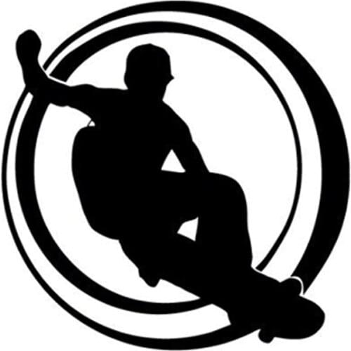Fashion Interesting Skateboard Extreme Sports Decor Decal Vinyl Car Sticker Silhouette Motorcycle sticker