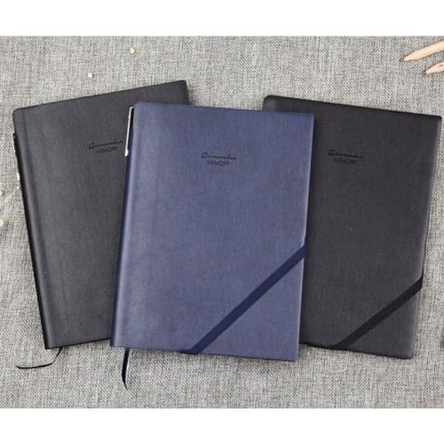 Deli Classic Leather Cover Business Notebook For School Office Writing Supply Elegant Travel Diary Book Custom Logo Gift 7D22215
