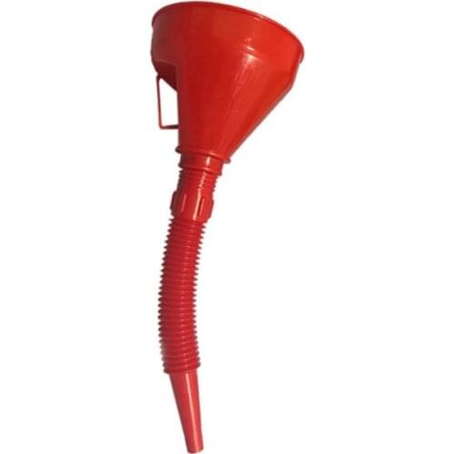 Car Refueling Funnel With Filter Detachable Hose Gasoline Engine Oil Additive Motorcycle Farm Machine Use Anti-leakage