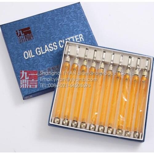 10pcs/lot oil feed manual glass and tile cutter caibide tipped with plastic handle sharp-edged glass cutting tools free shipping