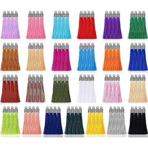 100 Pieces of Handmade Keychain Tassel Pendant Accessories Creative Vertical Party Gift Pendant Tassel 40GB