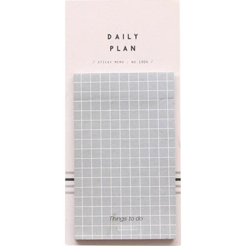 50sheet/pc Sticky Notes To Do List Memo Pad Planner Paper Stickers Stationery 4 colors Office School supplies Message Sticker
