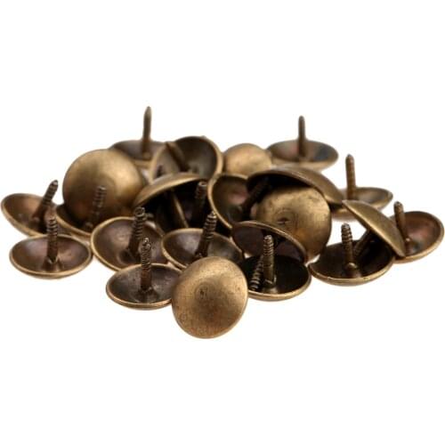 50Pcs Iron Antique Bronze Upholstery Nail Jewelry Gift Box Sofa Decorative Upholstery Nails For Furniture Tacks Pushpins 9*6mm