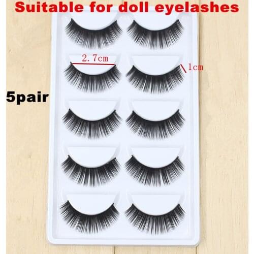 Free Shipping 5 pairs/lot eyelashes suitable for Blyth doll Doll accessories diy doll