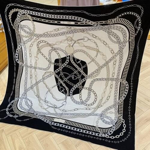 Blets Print Large Square Wool Scarf Wraps Shawl Cape 132*132cm 2021 NEW Design