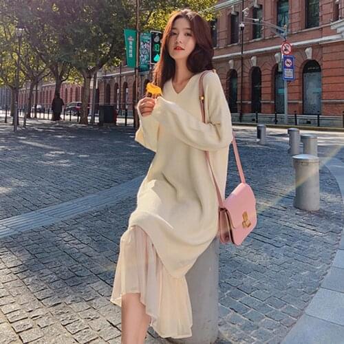 CBAFU Fashionable Knitted Dresses