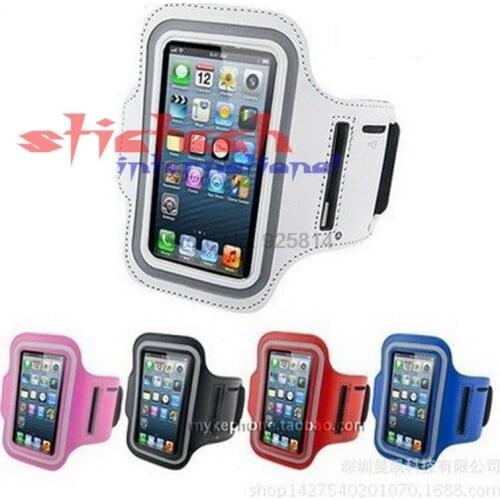 By dhl or ems 200 pcs Sports Leather For Samsung Galaxy S6 A8 Iphone 6 6S 5 5S Touch 5.5inch Pouch Arm band Cover Bag