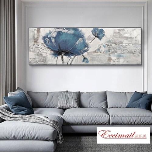EECAMAIL 5D DIY Diamond Painting Full Diamond Embroidered Modern Abstract Flowers Home Decoration Painting No Frame