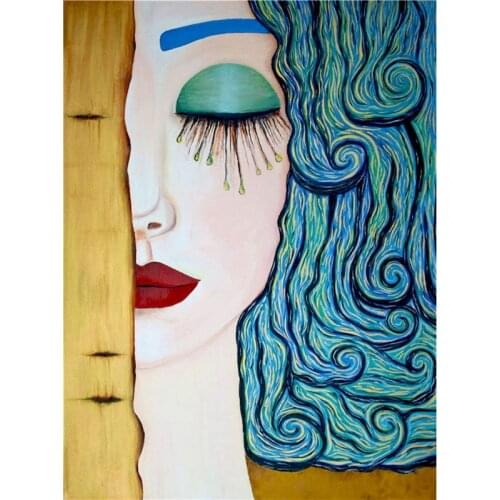GATYZTORY Acrylic Paint By Numbers Set Abstract Figure Oil Painting For Adults DIY Kits Canvas Frame Picture Drawing Coloring By