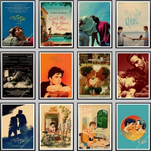 Movie call me by your name Olive Elio Retro Poster Vintage poster Wall Decor For Home Bar Cafe interior painting Wall Stickers