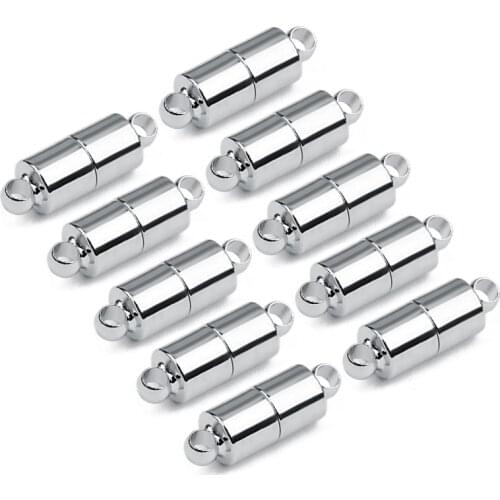 10pcs/lot DIY Jewelry Connectors Strong Magnet Clasps Ending Caps Bracelet Connectors Magnetic Clasps For Jewelry Making Finding
