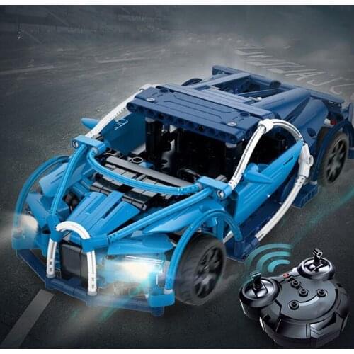 Remote Control Building Block Car Assembling Toys Childrens Puzzle Electric Charging Cports Car Boy Toy Christmas Gift