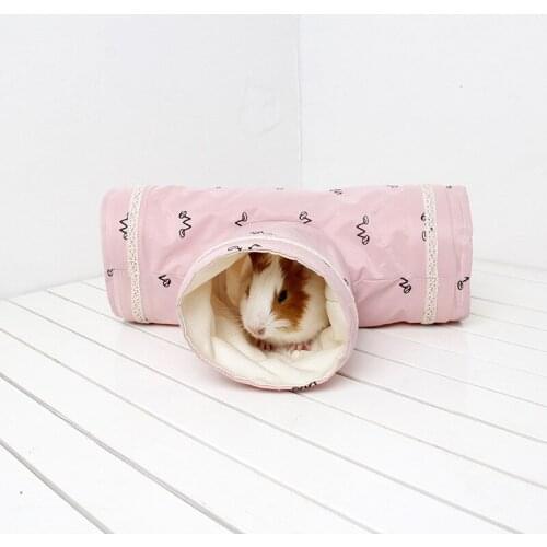 Small Animal Tube, Guinea Pig Hideaway Play Tunnel, Fun Pet Toy for Hamster, Chinchillas, Mice, Gerbil Rat, Squirrel, Hedgehog