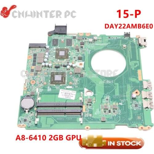 NOKOTION 762531-001 762531-501 For HP Pavilion 15-P Series Laptop Motherboard DAY22AMB6E0 REV:E A8-6410 CPU 2GB GPU