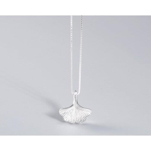 Fashion Silver Color Ginkgo Biloba Leaf Necklaces For Women Wedding Long Choker Necklaces Collares Colar