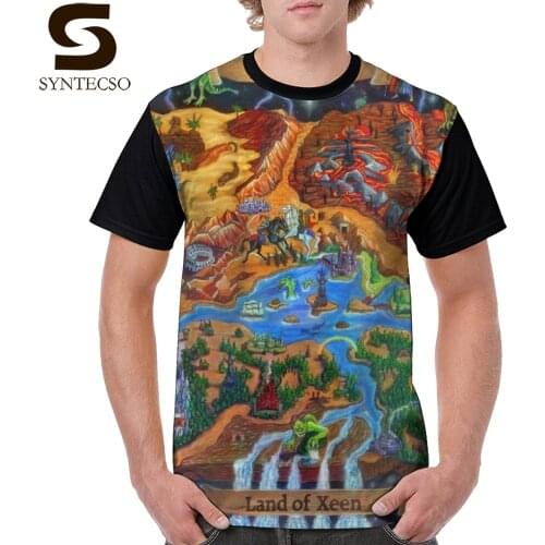 Heroes Of Might And Magic T Shirt Land Of Xeen Map 2013 T-Shirt 100 Polyester Mens Graphic Tee Shirt Plus size Graphic Tshirt