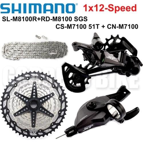 SHIMANO DEORE XT SLX DEORE M8100 M7100 M6100 12 Speed Groupset MTB Mountain Bike 1x12 Speed shifter Rear Derailleur