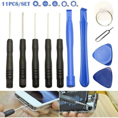 New Hot 11Pcs/Set Screwdriver Repair Tools Kit Opening Pry For iPhone 8 7 6 5 4 4S 3GS SMR88