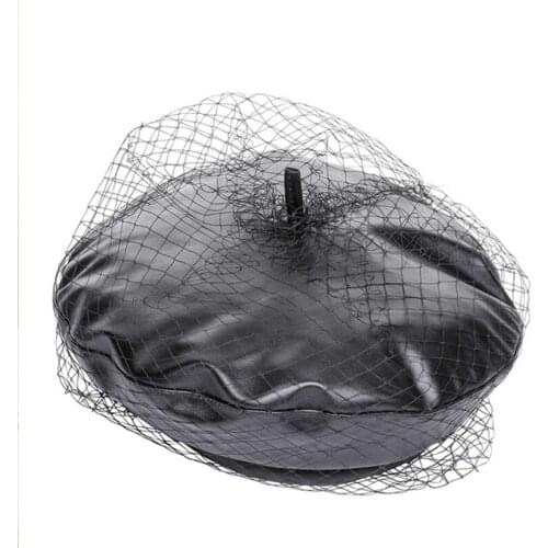 New Mesh Berets Women Leisure Pumpkin Hat French Artist Leather Painter Hat