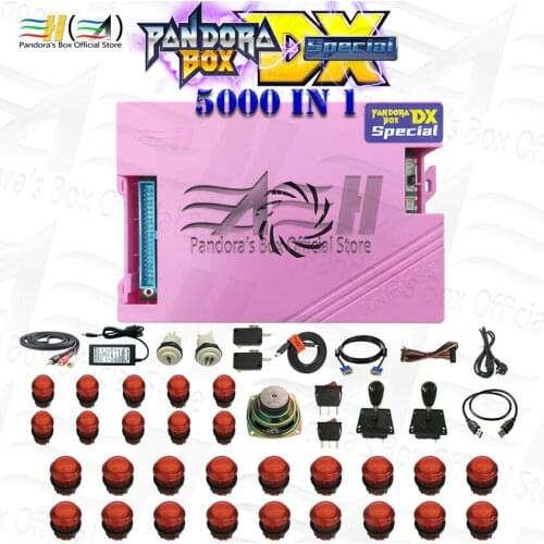 Pandora box DX 3000 games in 1 joystick arcade button kit diy arcade joystick parts buttons cabinet button switch arcada speaker