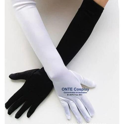 Anime Maid Cosplay Gloves 22cm 42cm 52cm Etiquette Elastic Tight Spandex Warm Gloves Black / White/ Red