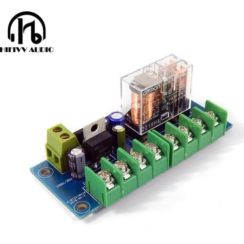 UPC1237 speaker protection board Japan OMRON relay 200W+200W 2Ohm to 8Ohm