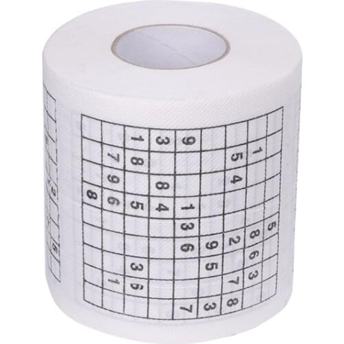 Durable Sudoku Su Printed Tissue Paper Toilet Roll Paper Good Puzzle Game C1FF