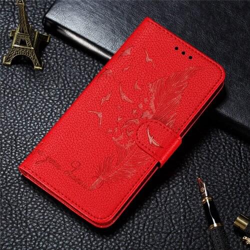 Luxury Retro Feather Case For Moto G9 G7 Play Power E6 One Pro Zoom Hyper G8 Plus Lite E6 E6S 2020 Flip Leather Kickstand Case