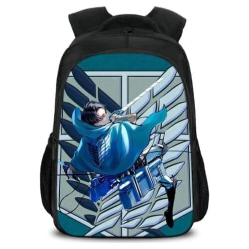 Anime Attack On Titan Backpack Boys&Girls Schoolbags Children Backpack For Teenagers Kids Gift Nylon Book Bags Cartoon Mochilas