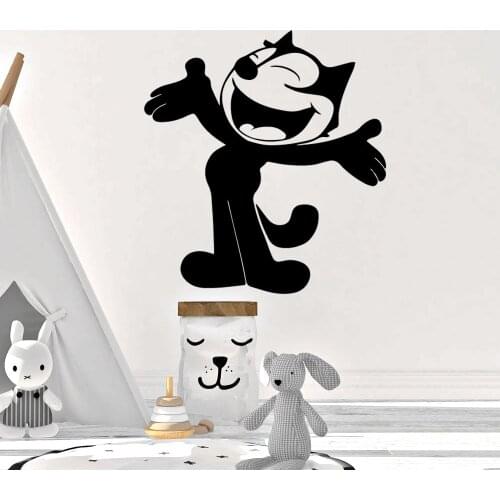 Cartoon cats Self Adhesive Vinyl Wallpaper For Kids Rooms Decoration Home Party Decor Wallpaper