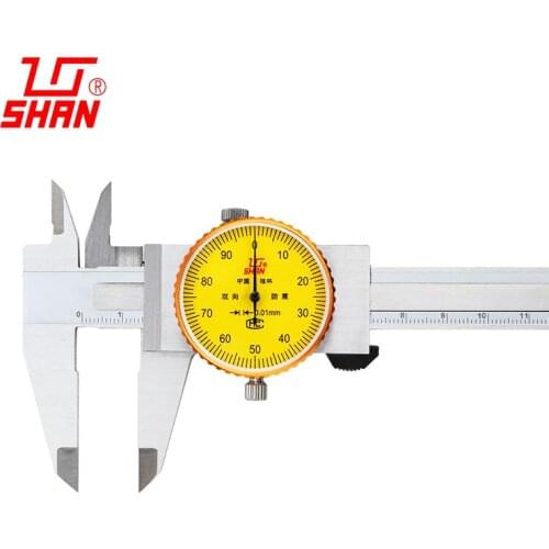 0-150 0-200 0-300 mm caliper 0.01 dial vernier caliper Dial calipers High precision stainless steel vernier with table caliper