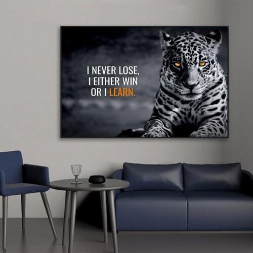 Modern Motivational Lion Canvas painting On the Wall Posters Prints Wall Picture for Living Room Office Home Wall Cuadros Decor