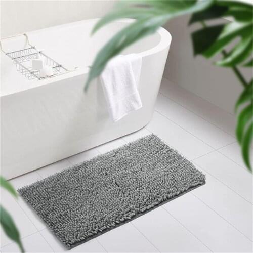 Super Soft and Comfortable The Carpet Memory Foam Bath Mat Non Slip Absorbent Rug Machine Washing Soft Plush Shaggy Chenille