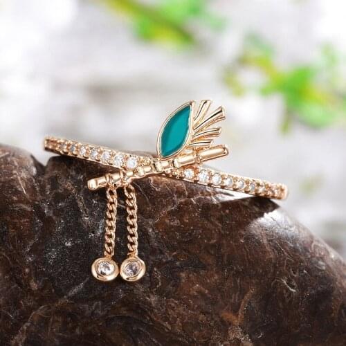 Bridal Wedding Bands Rings Brilliant Women Accessories Cubic Zirconia Crystal Ring Fashion Fashionable and chic ladys tail ring