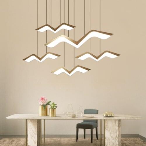 Led Pendant Light Nordic Indoor Modern Bird Hanging Lighting Fixture Restaurant Living Bedroom Study Bar Decor Suspension Lamps