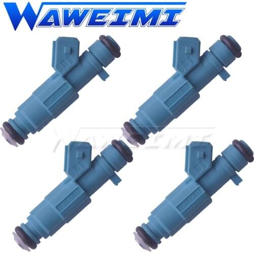 WAWEIMI 4 Pieces Fuel Injector OE 0280156139 For Citroen C4 PEUGEOT 206 207 2.0 2003-2010 1984F3 9642872780