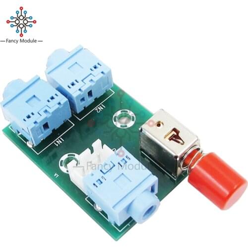 XH-M371 3.5 Audio 2 Input and 1 Output Socket Switch Board for HIFI Amplifier