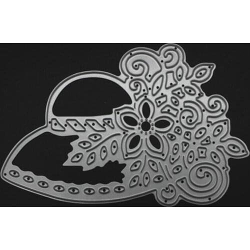 YINISE Metal Cutting Dies For Scrapbooking Stencils Flower Hat DIY Album Cards MAKING Embossing Folder Die CUT Cutter Template