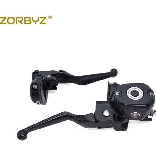 ZORBYZ New Black Motorcycle Hand Control Reservoir Brake Clutch Levers For Harley Sportster IRON 883 1200 48 72 XL 2004-2013
