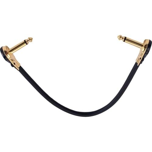 1pcs 30cm Pro Guitar Patch Pedal Cable Right Angle Guitar Effect Pedal Cables Wire Guitar Accessories High Quality New