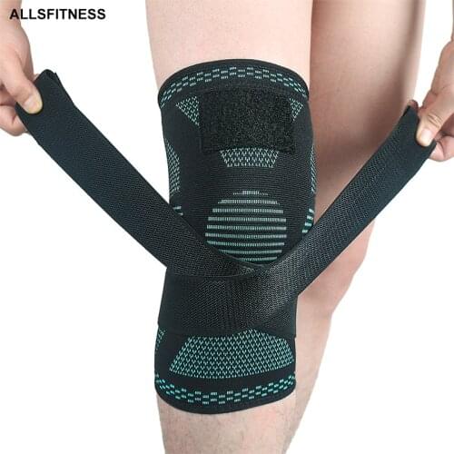 1 PCS 3D Pressurized Fitness Kneecap Running Cycling Bandage Knee Support Braces Elastic Nylon Sports Pad Sleeve Kniebandage