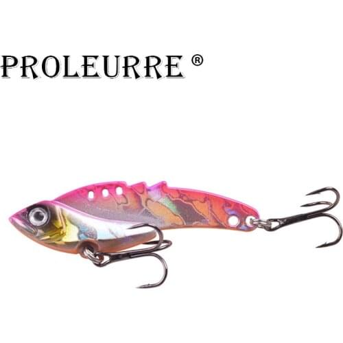 1Pcs 55mm 13g Ice Metal Fishing Lure Artificial Luminous Vib Lures For Winter Fishing Vibration Jerkbait Wobblers River Tackle