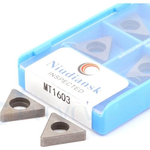 10pc MT1603 T16-S MT2204 cemented carbide shim shockproof CNC lathe blades can be used for conventional turning blade protection