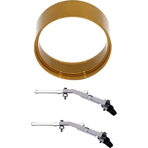 2 Set RC Car Part: 1 Set Metal Windshield Wiper Upgrade Parts Decoration & 1 Set Metal 2.2 Beadlock Ring Wheel Rim